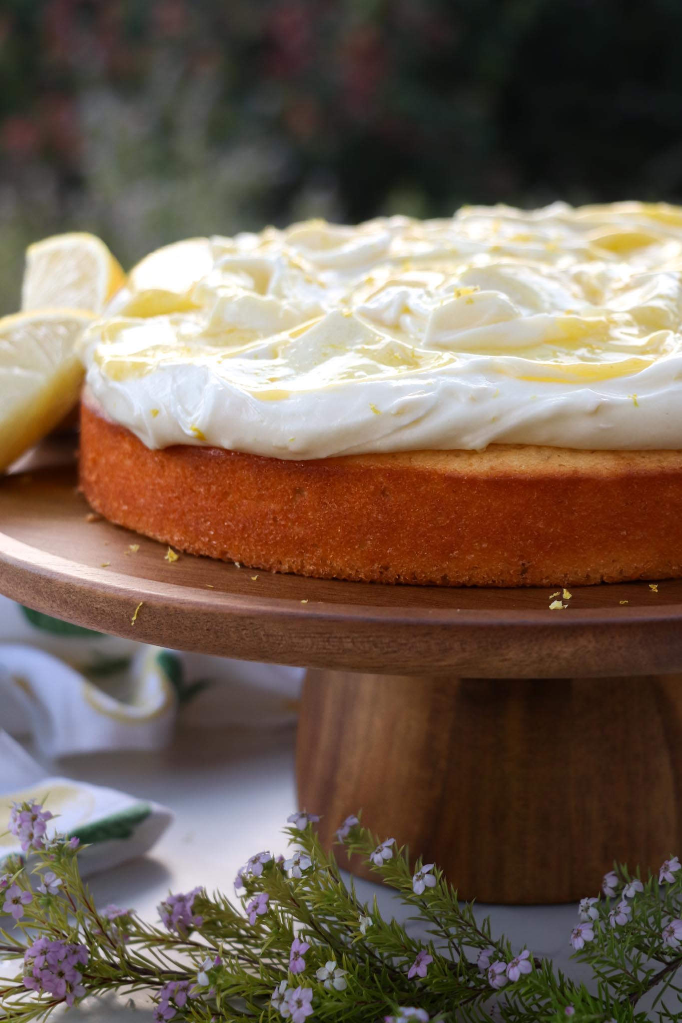 Lemon Curd Cake with Cream Cheese Frosting - Cooking with Conks